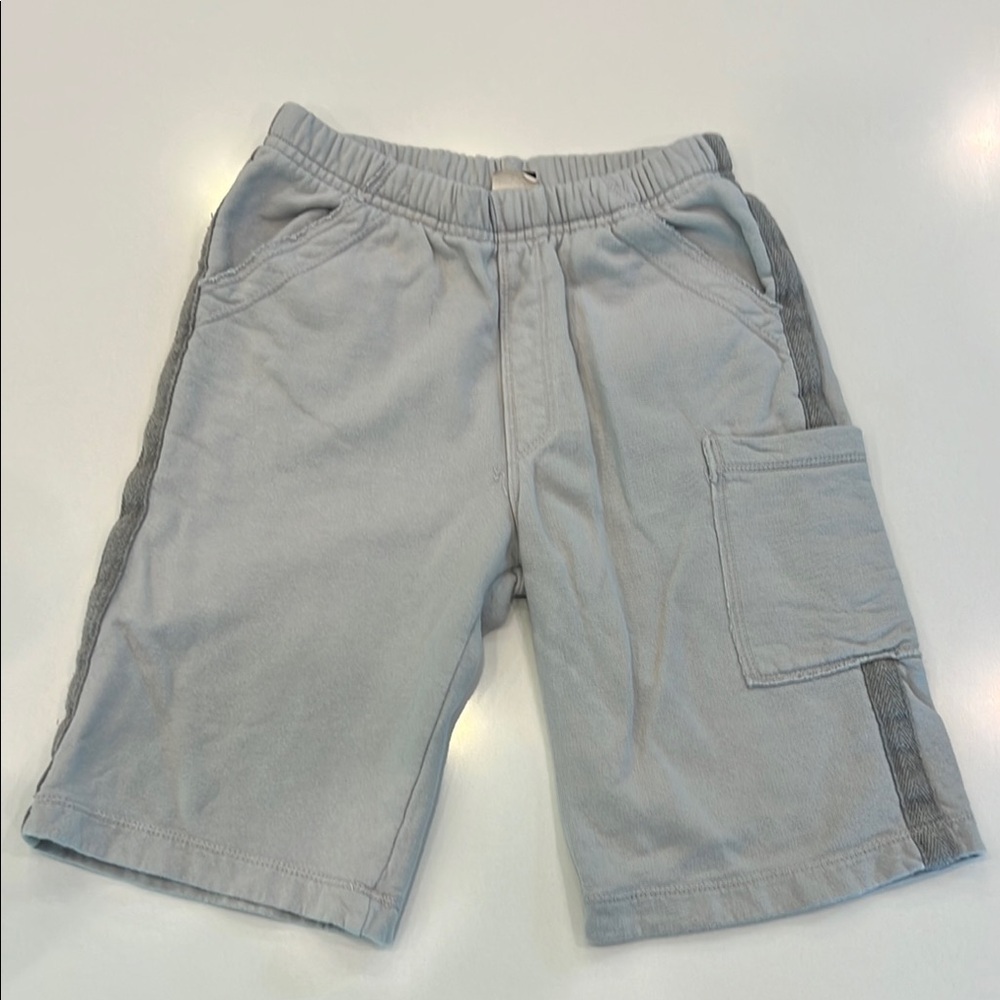 Charlie Rocket Gray Cargo Shorts Elastic Waist